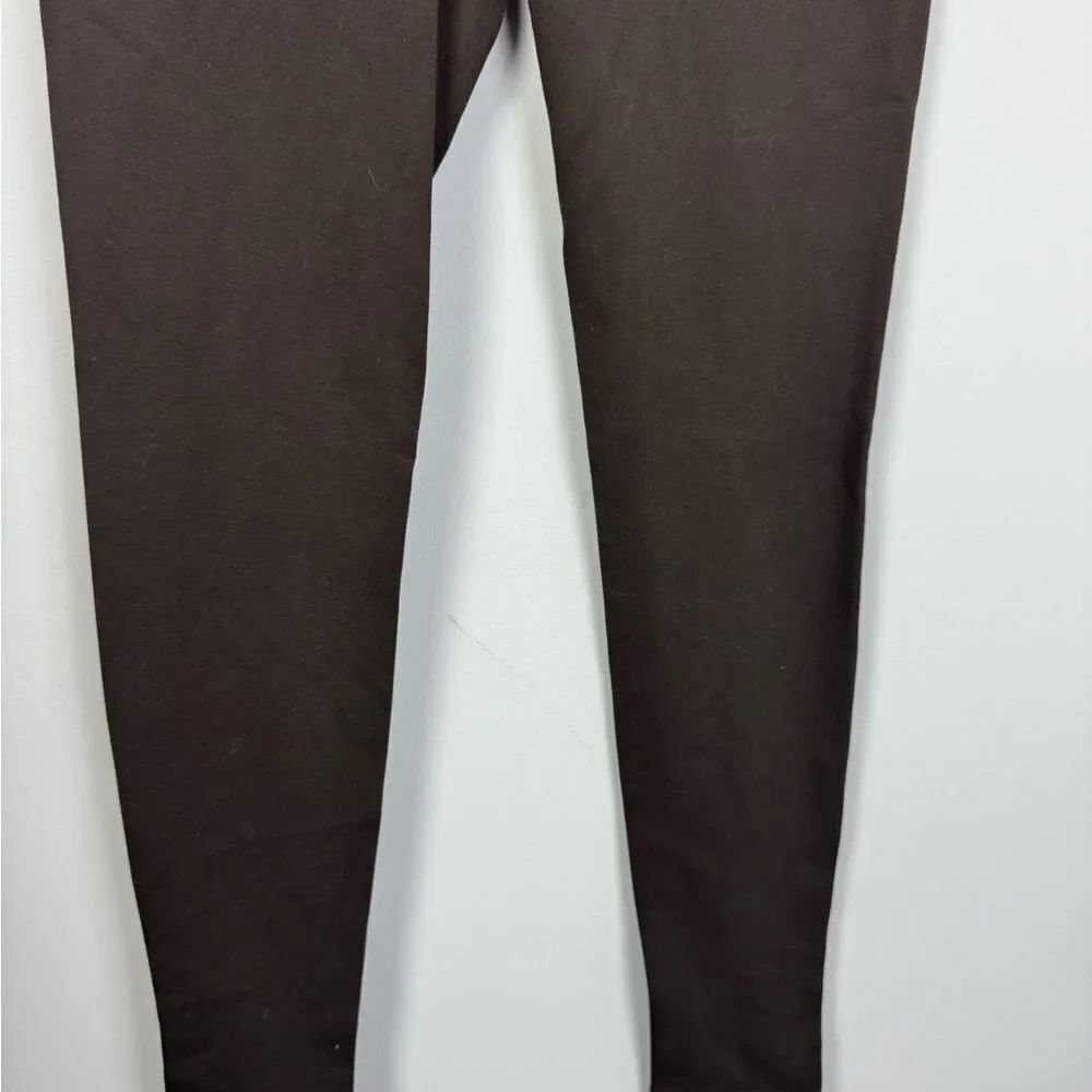 VINCE | Dark Brown Pull On Ponte Knit Leggings Back Seam Women’s Size Small - Picture 5 of 9